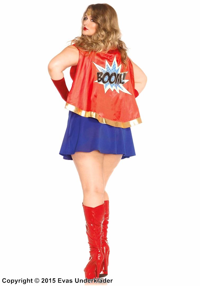 Comic Book Girl Costume, plus size